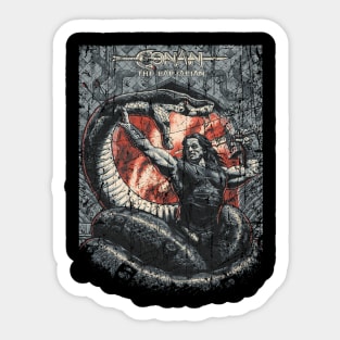 Conan the Barbarian Vintage Look Fan Art Sticker